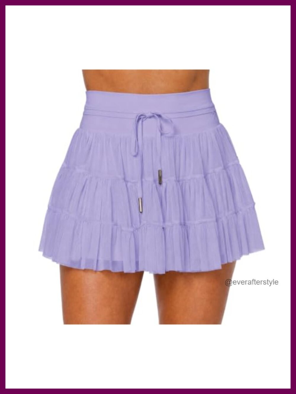 High Waist Mini Skort Flowy Ruffle Tennis Athletic Skirt